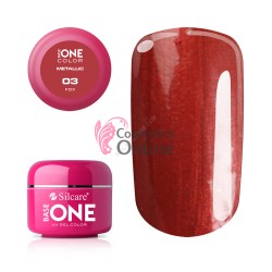 Gel UV Base One Silcare metalic Fox 5 ml